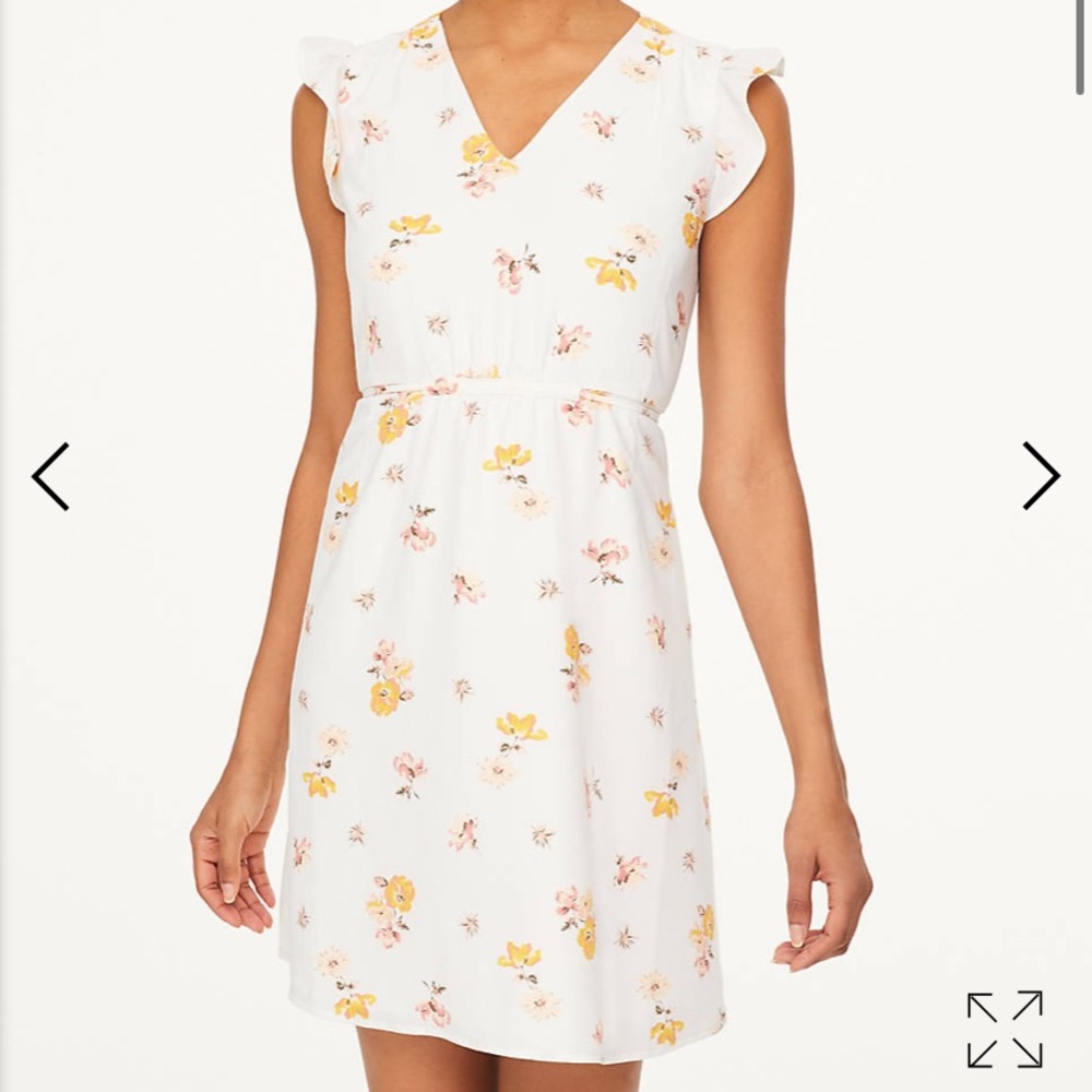 Beautiful white dress from LOFT